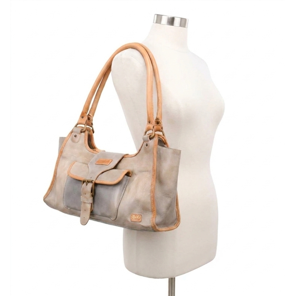 NEW BEDSTU unbending shoulder bag in icicle oats rustic